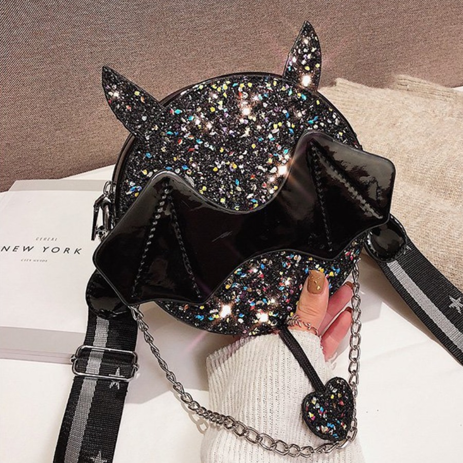 

Lovely Casual Sequined Black Crossbody Bag