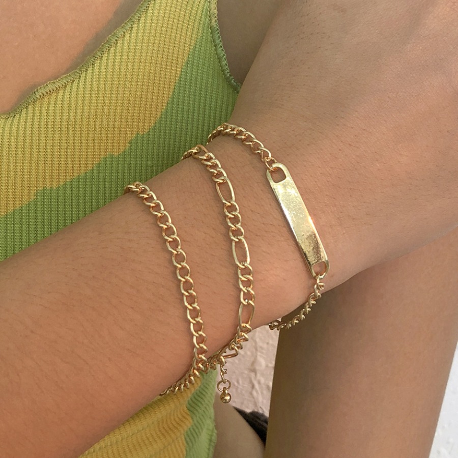 

Lovely Hollow-out Chain Bracelet, Gold