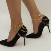 LW Chain Tassel Design Anklet