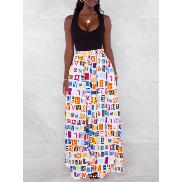 

Lovely Letter Print Wide Leg Pants, Multi