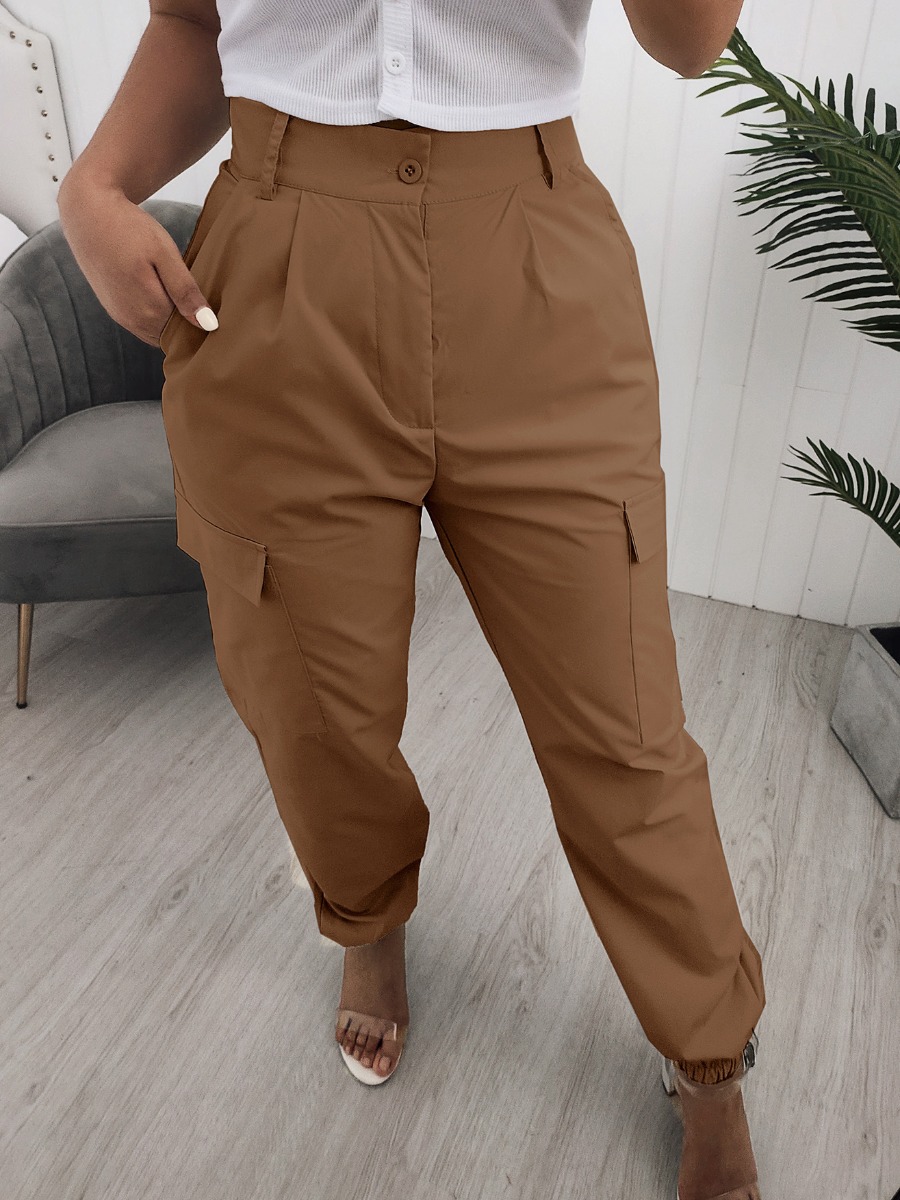 

LW Side Pocket Belt Loop Pants, Khaki