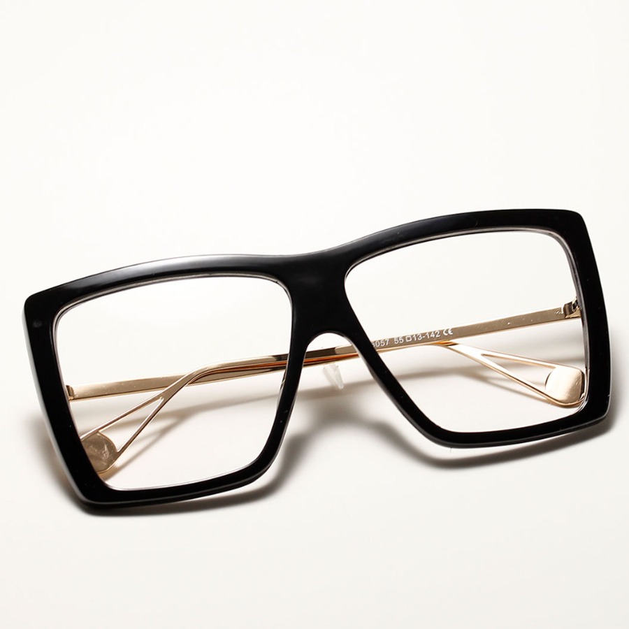 

LW Wide Frame Sunglasses, Black