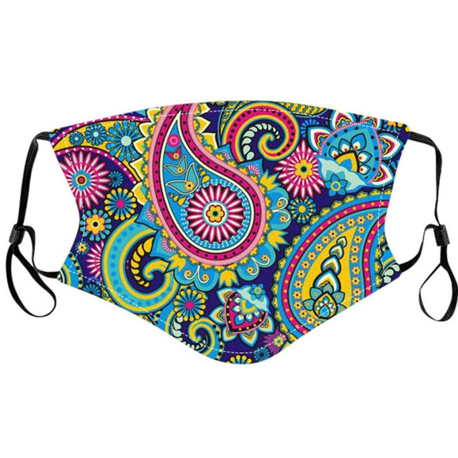 

LW COTTON Cashew Print Washable Face Mask, Multi