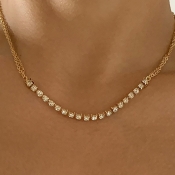 LW Simple Rhinestone Necklace
