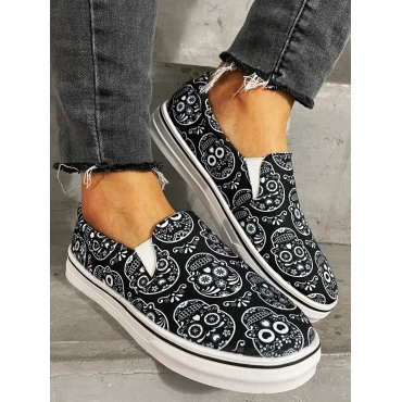 

LW Cartoon Print Flats, Black