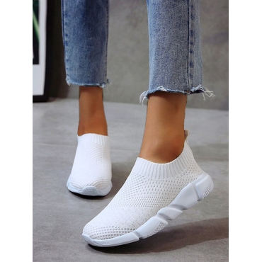 

LW Casual Heometric Decoration White Sneakers