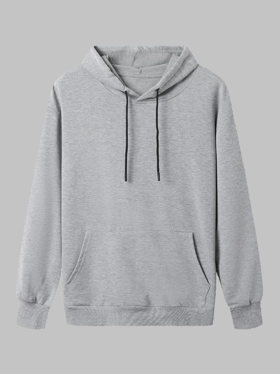 

LW BASICS Pullover Pocket Design Sweatshirt, Grey