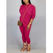 LW BASICS Round Neck Regular Fit Pants Set