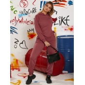 LW Hooded Collar Pocket Design Tracksuit Set