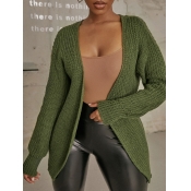 LW Open Front Lantern Sleeve Cardigan