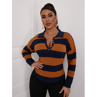 

LW Dropped Shoulder Striped Sweater, Croci
