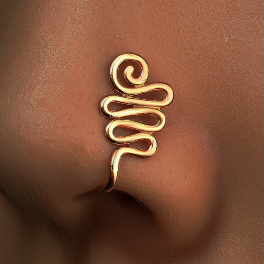 

LW Metal U Shape Body Jewelry, Gold