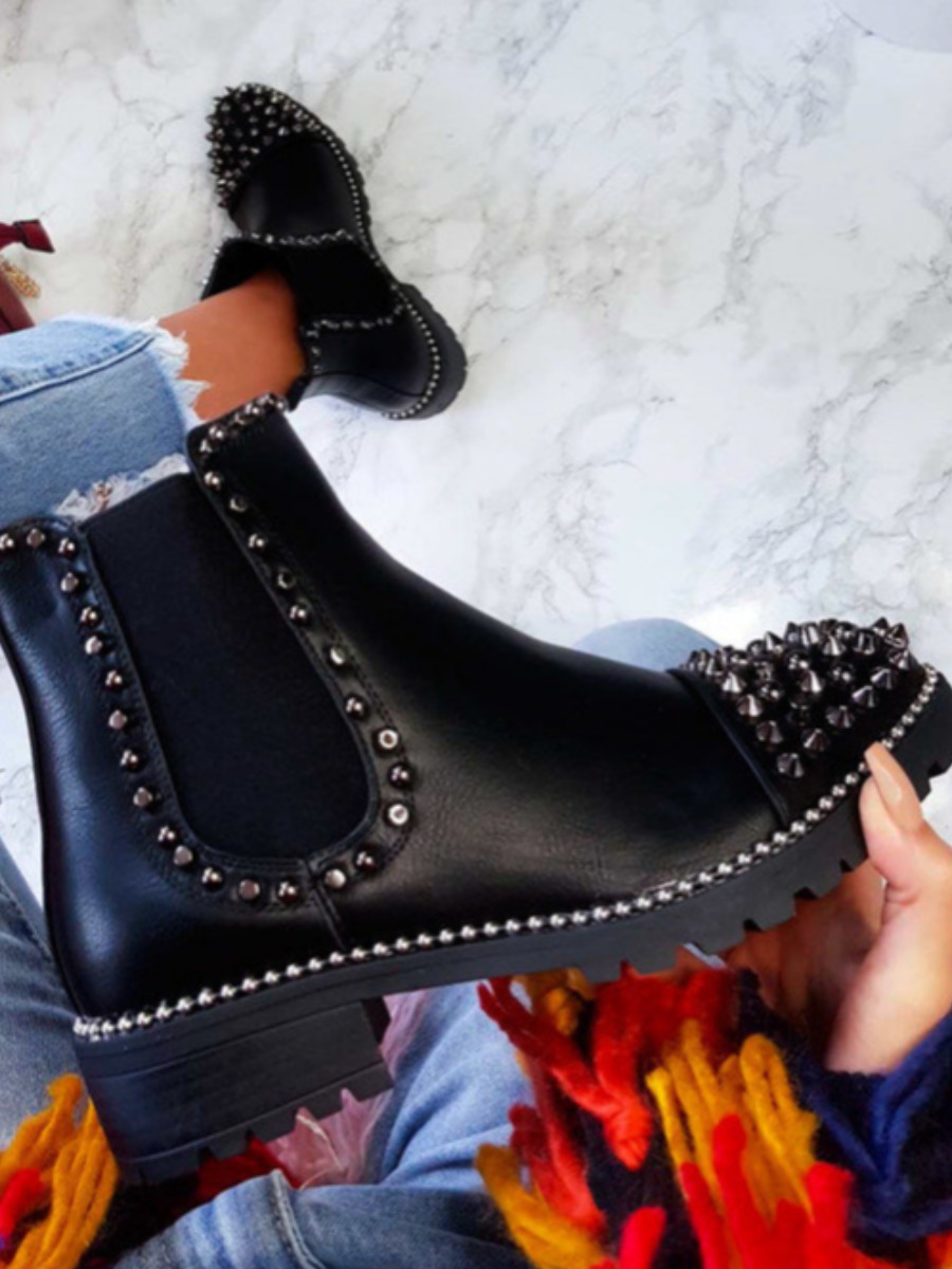 LW Rivets Patchwork Daily Booties