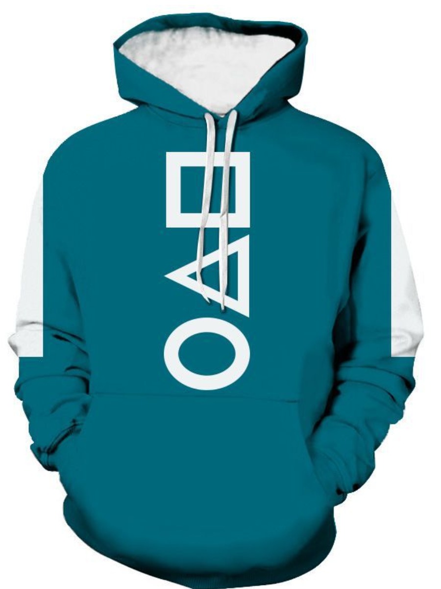 

LW Men Game Invite Stickers Blue Light Hoodie, Canal blue