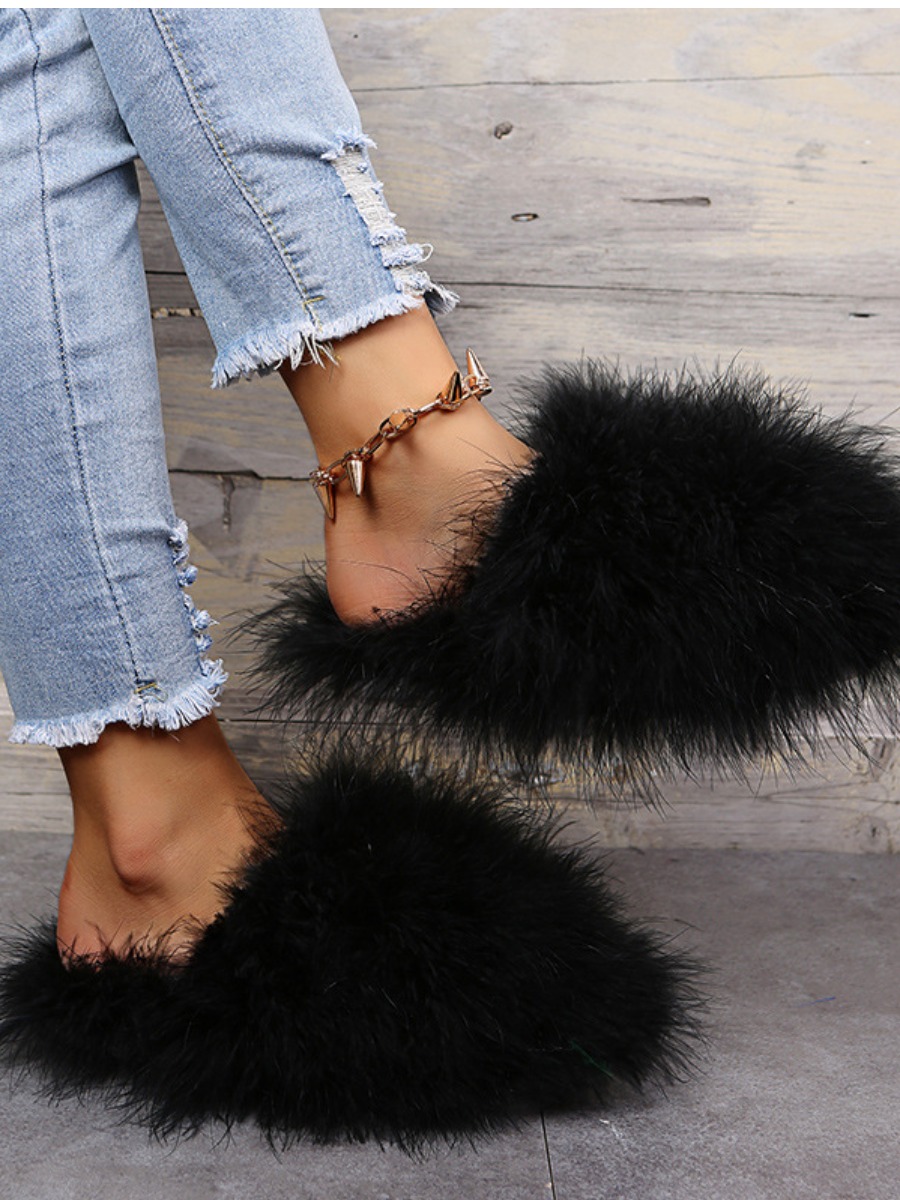 

LW Basic Solid Daily Slippers, Black