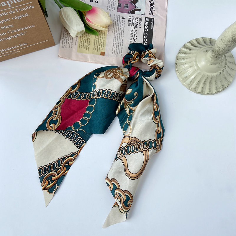 

LW Chain Print Basic Headband, Green