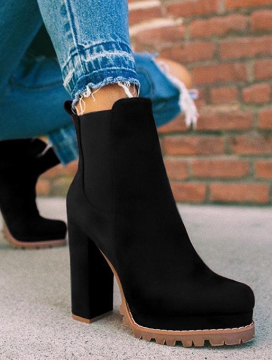 

LW Basic Daily Solid Booties, Black