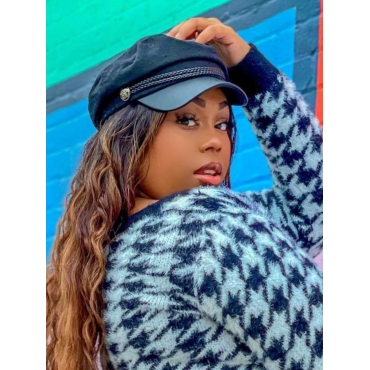 

LW Beret Peaked Hat, Black