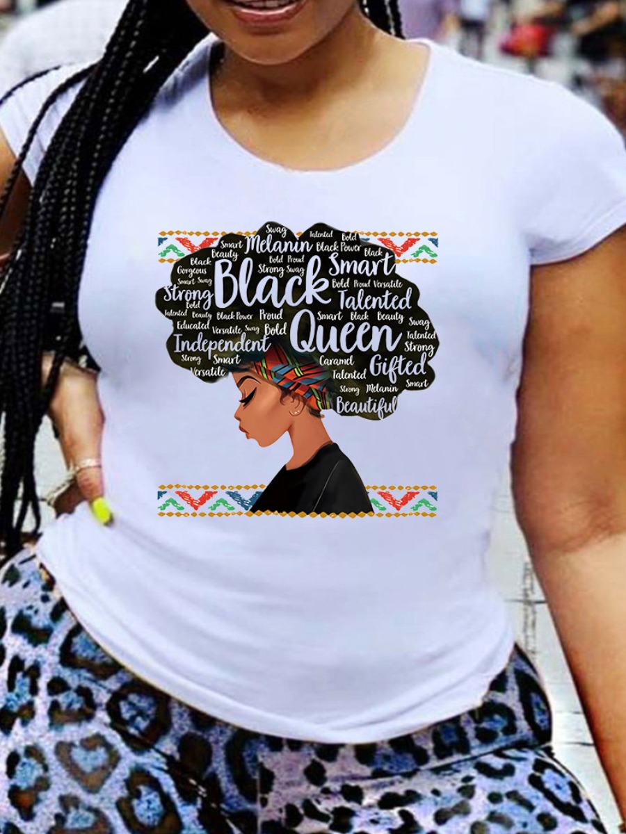 

LW Figure Letter Print T-shirt, White