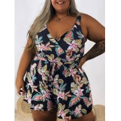 LW Plus Size Floral Print Cami Romper