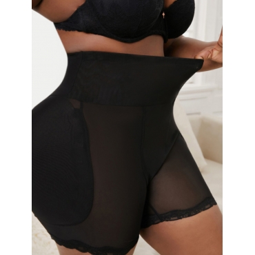 

LW SXY Plus Size See-through Shapewear Shorts, Black