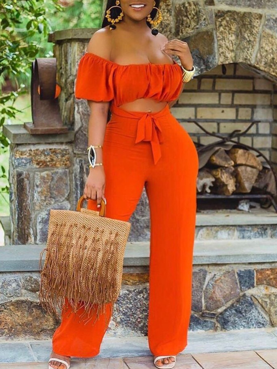 

LW Off The Shoulder Bandage Design Jumpsuit, Jacinth