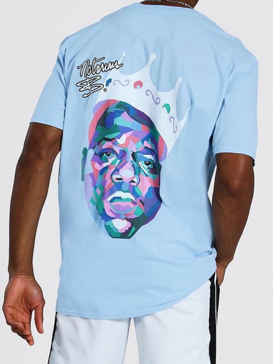 LW Men Figure Crown Print T-shirt