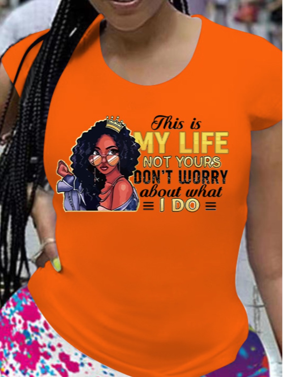 

LW Figure Letter Print T-shirt, Croci