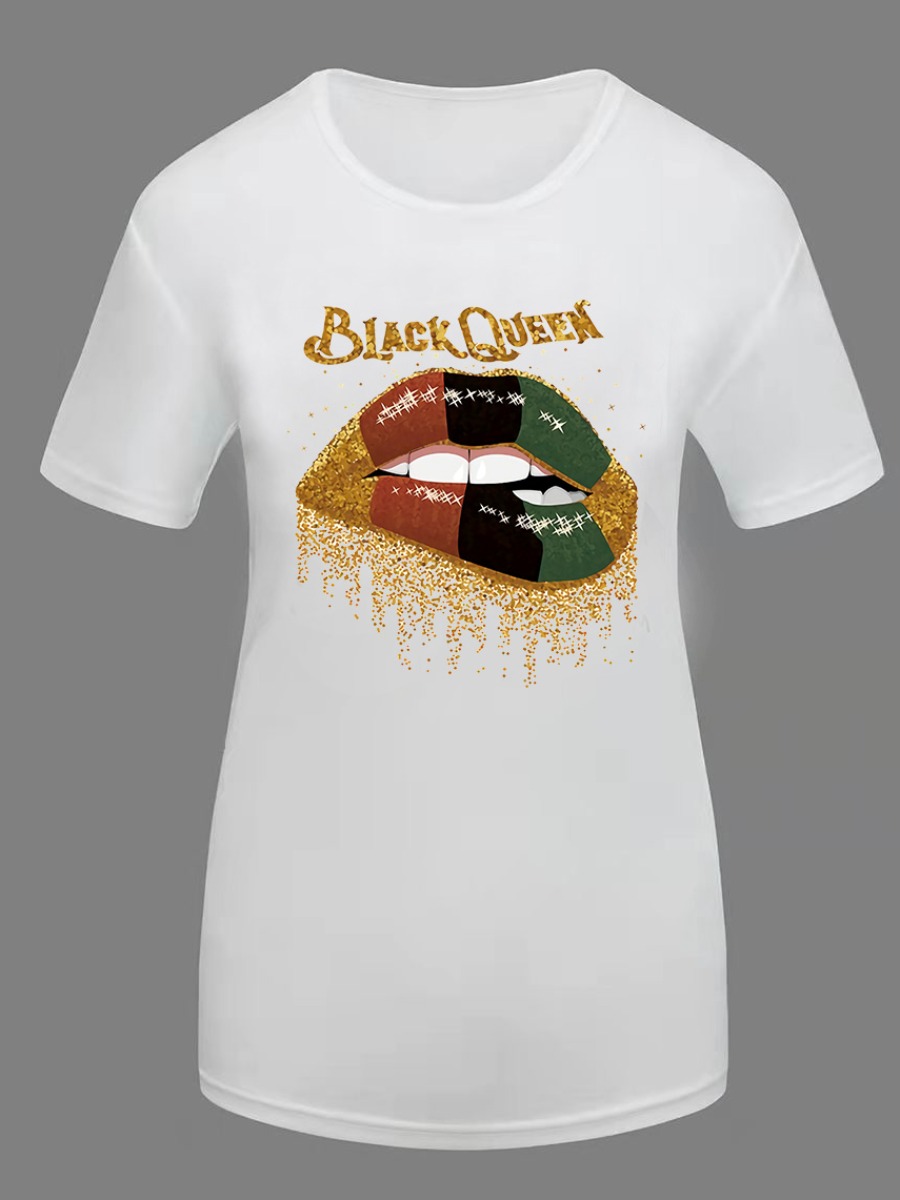 LW Queen Lip Print T-shirt