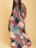 LW Plus Size Mixed Print Cami Loose Dress