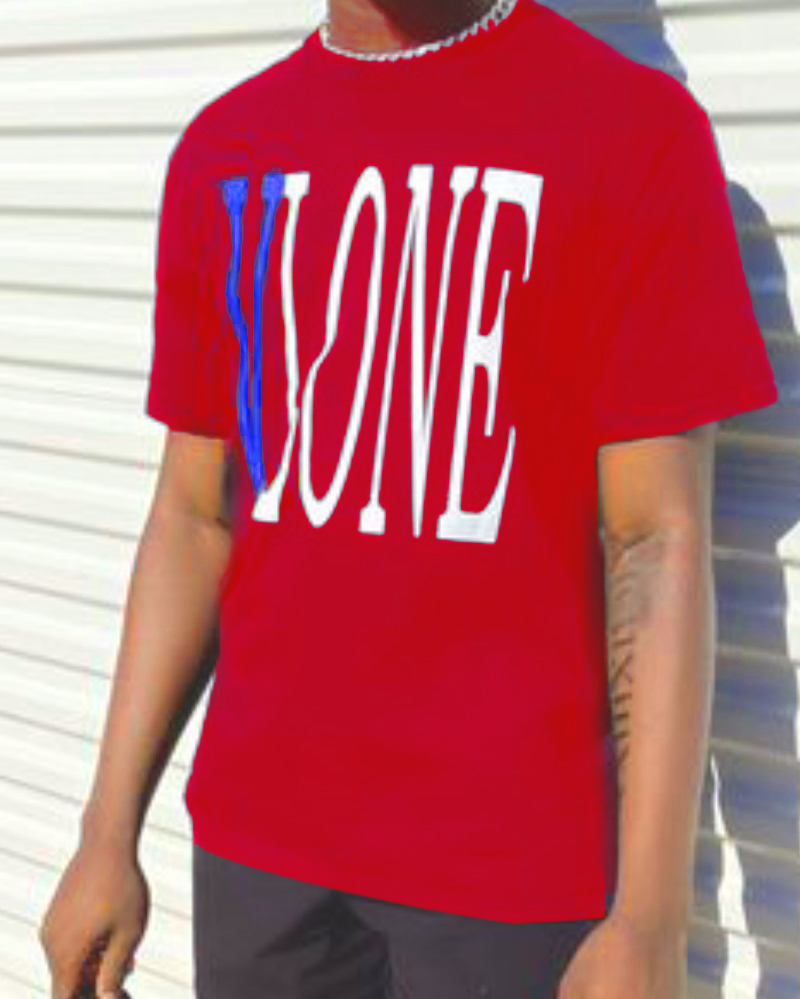 LW Casual Round Neck Letter Print T-shirt