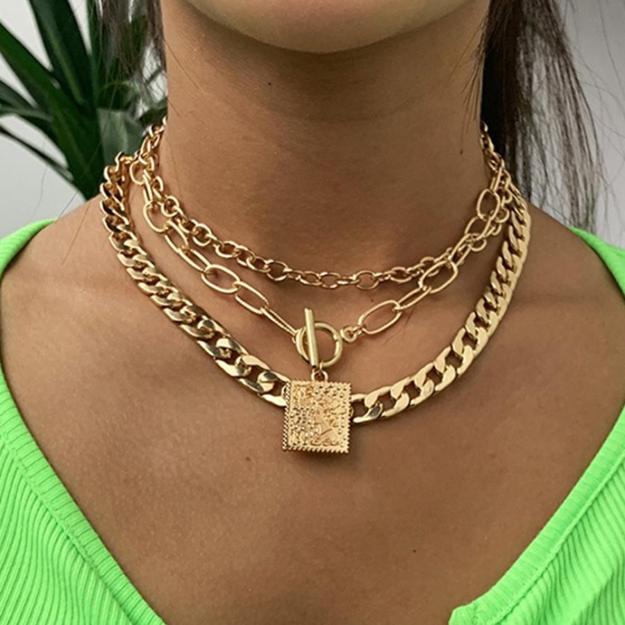 

LW 3-piece Chain Necklace, Gold