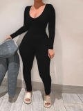 LW BASICS U Neck Skinny Jumpsuit