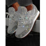 LW Round Toe Sequined Flats