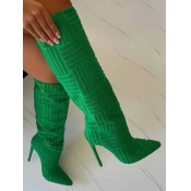 LW Pointed Toe Heel Thigh High Boots