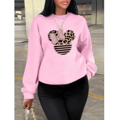 LW Bow Tie Leopard Print Sweatshirt