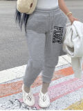 LW Pink Letter Print Sweatpants