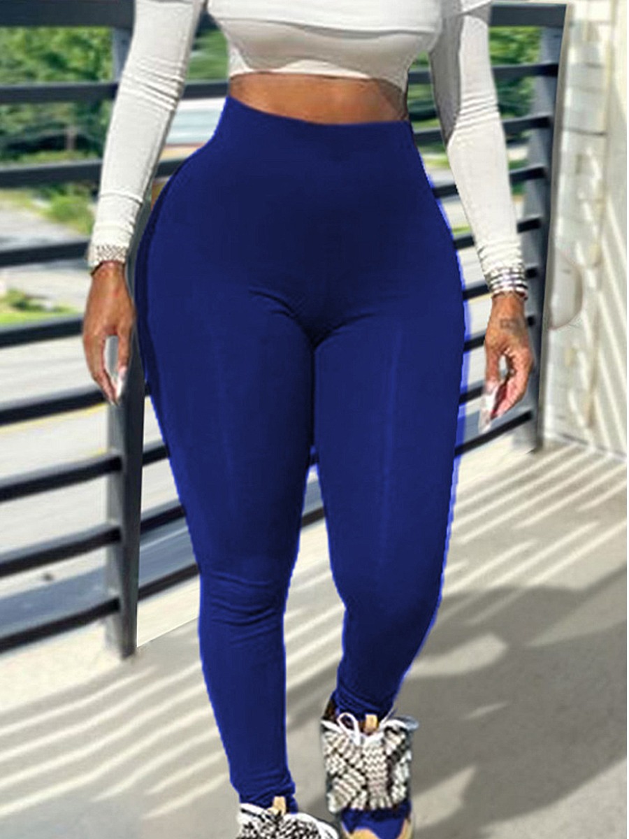 LW BASICS Plus Size High Waist Skinny Stretchy Leggings