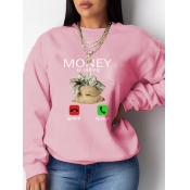 LW Money Letter Print Sweatshirt