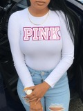 LW Plus Size Pink Letter Print T-shirt