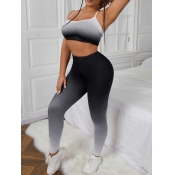 LW Gradient Skinny Two Piece Pants Set