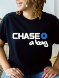 LW Chase A Bag Letter Print T-shirt