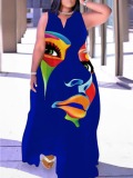 LW Plus Size Figure Print Cami A Line Dress