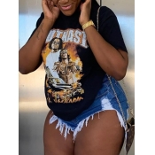 LW Plus Size Figure Letter Print T-shirt