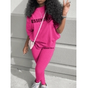 LW Essentials Letter Print Pants Set