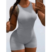 LW BASICS Rib Knit Skinny Cami Romper