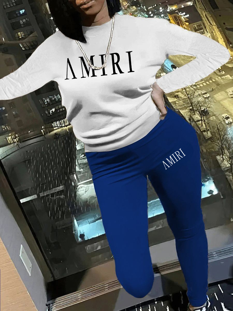 LW Plus Size Letter Print Skinny Pants Set