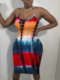 LW Plus Size Tie Dye Bodycon Cami Dress