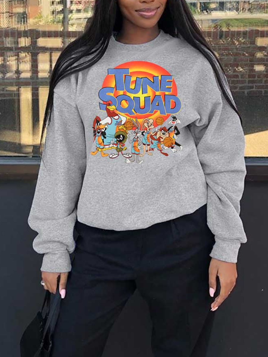 LW Plus Size Cartoon Letter Print T-shirt