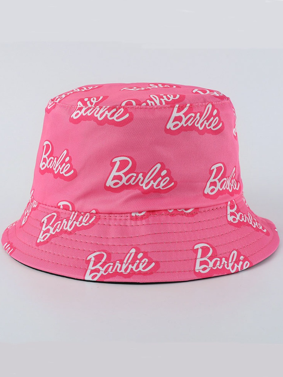 LW Letter Print Fisherman Sunshade Hats
